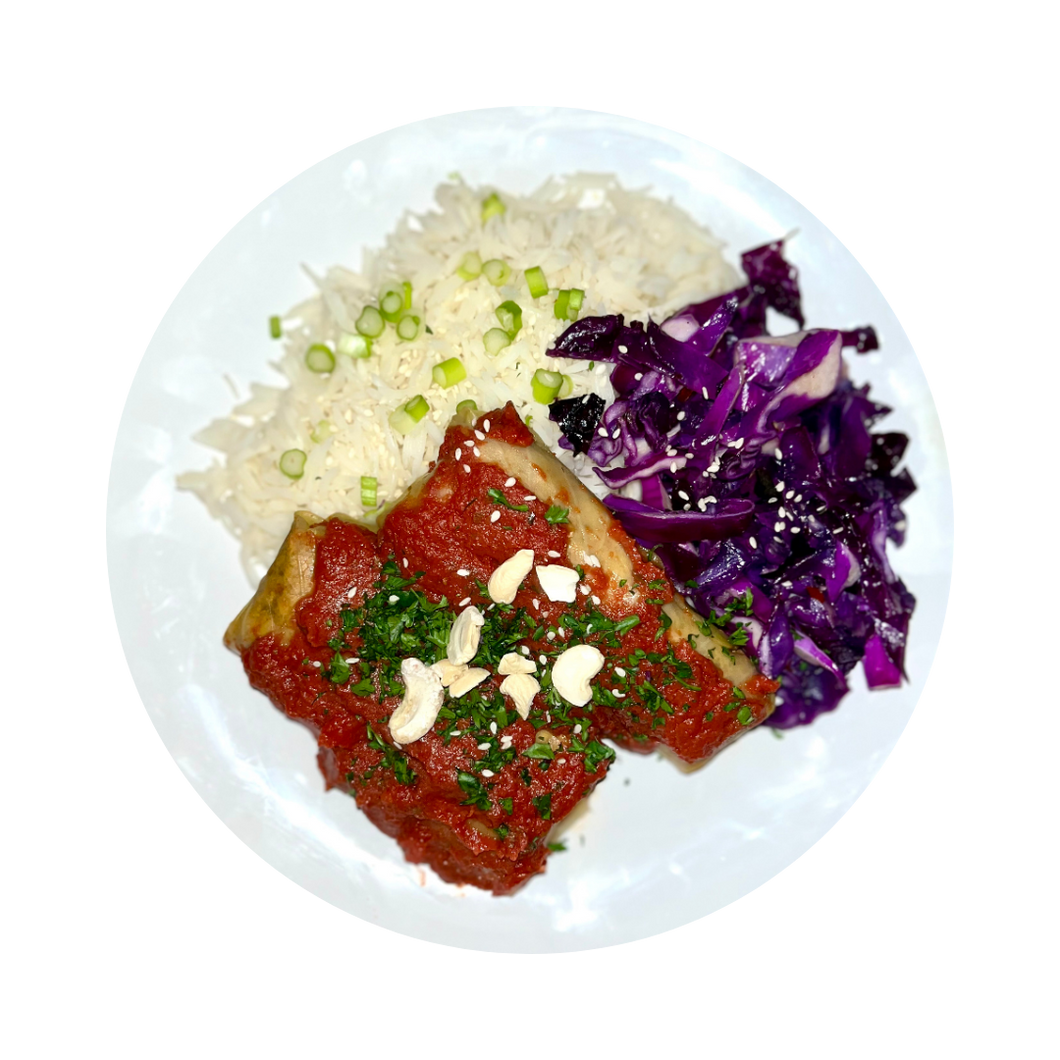 Tofu Cashew Cabbage Roll