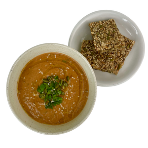 Herbed Tomato Soup w/ Seed Topper